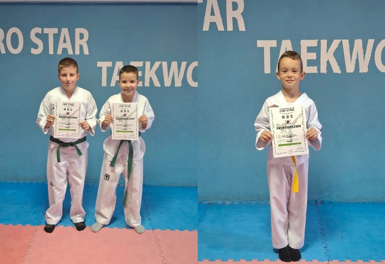 Uspješno polaganje pojaseva u Taekwondo klubu Cro Star Mostar