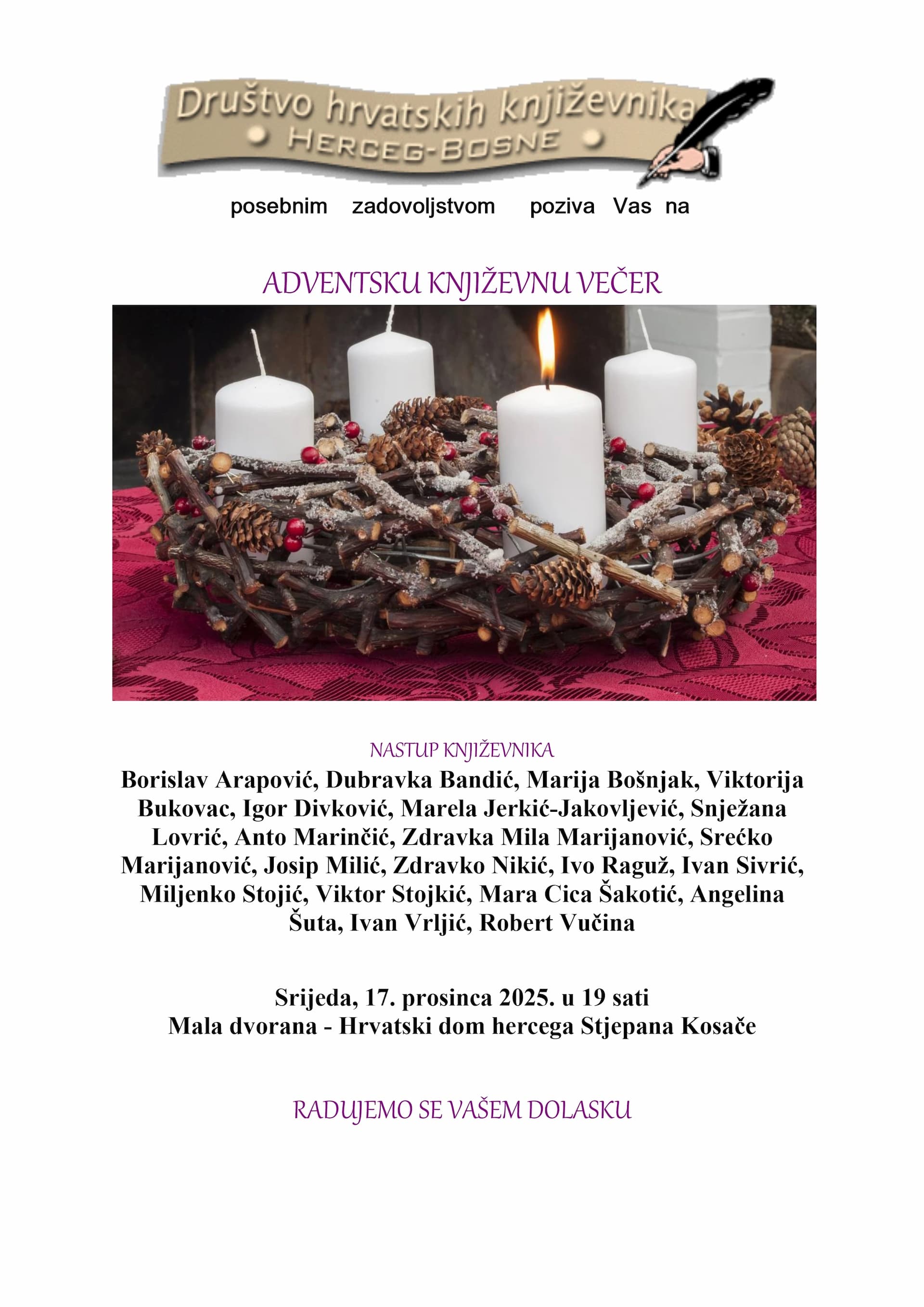 Adventska književna večer