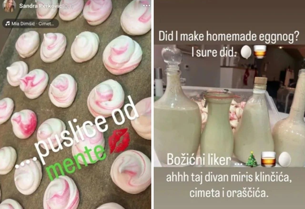 Sandra Perković je pripremila božićne slastice