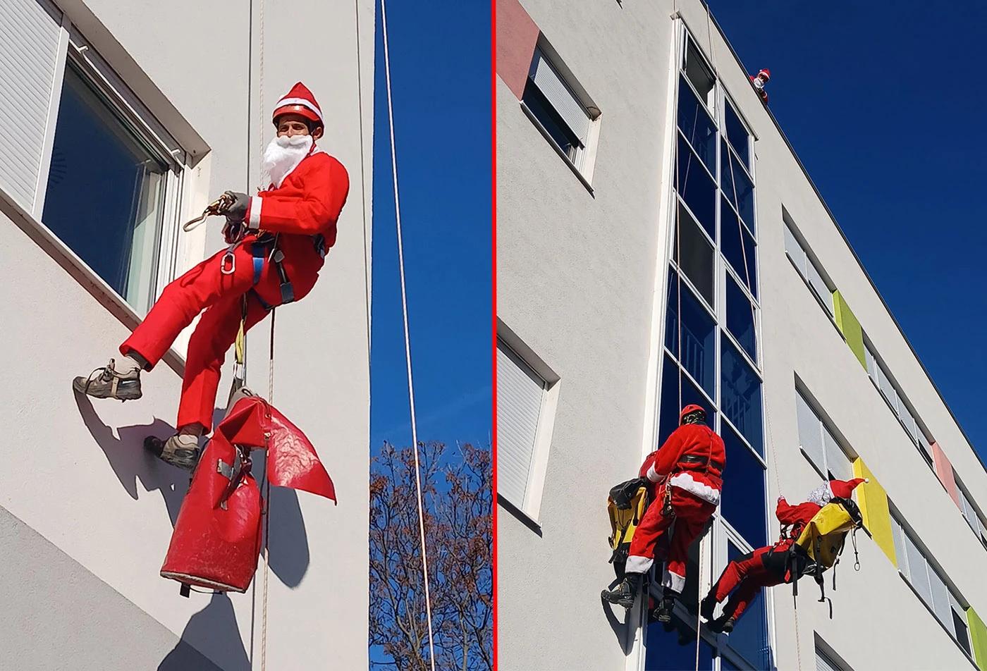 HGSS-ovci kao Djeda Mrazovi donijeli osmijehe djeci u bolnici