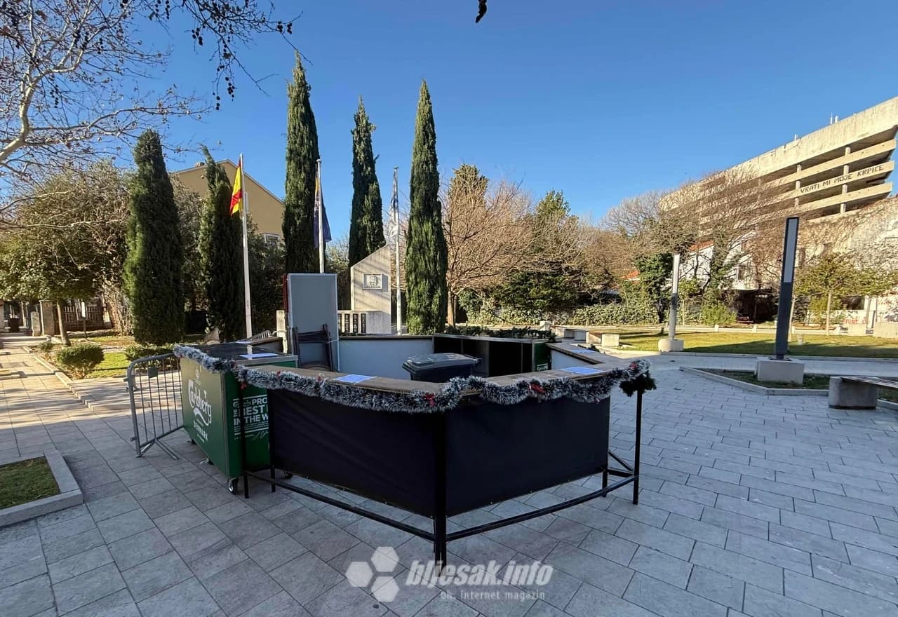 Postavljeni su šankovi za doček Nove godine