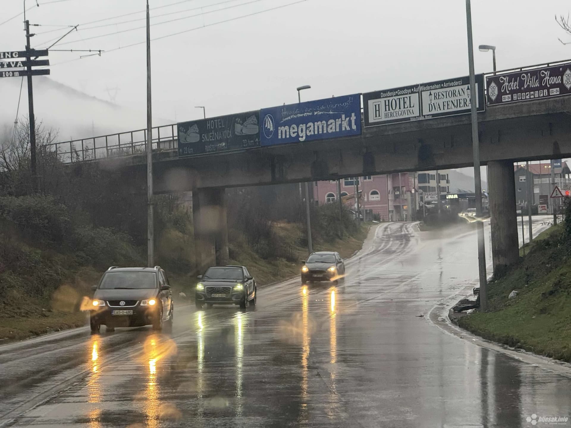 Podvožnjak na sjevernom ulazu u Mostar