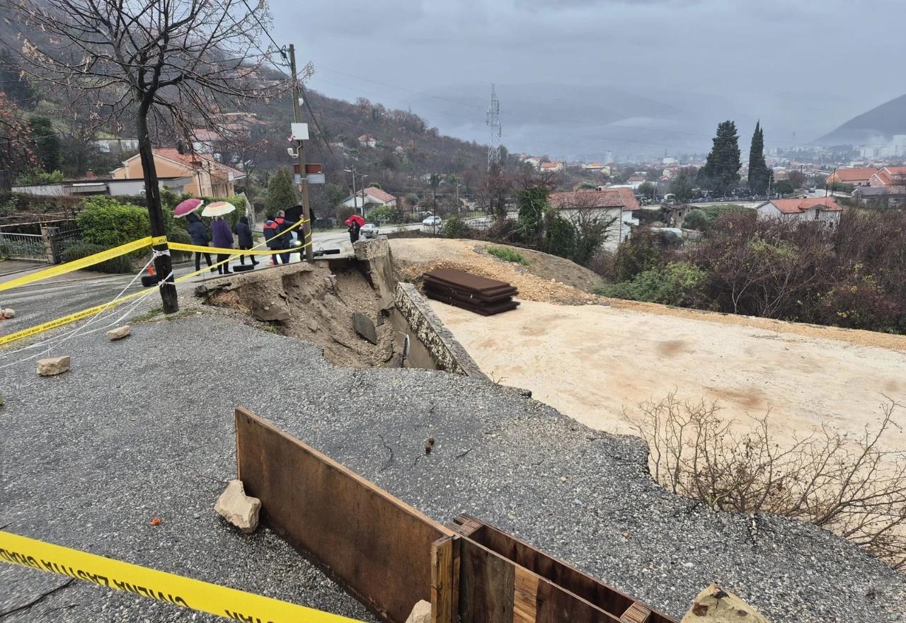 Grad Mostar najavio sanaciju odrona na Tutinoj strani