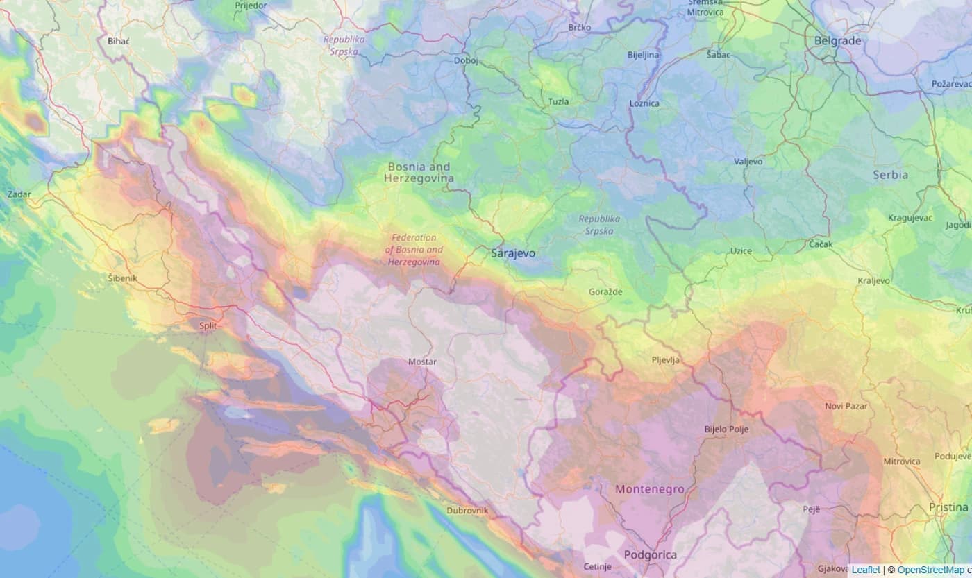EFAS - Akumulirana količina oborina