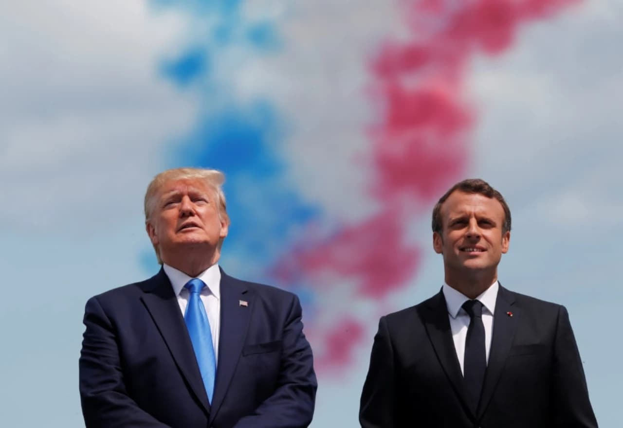 Donald Trump i Emmanuel Macron