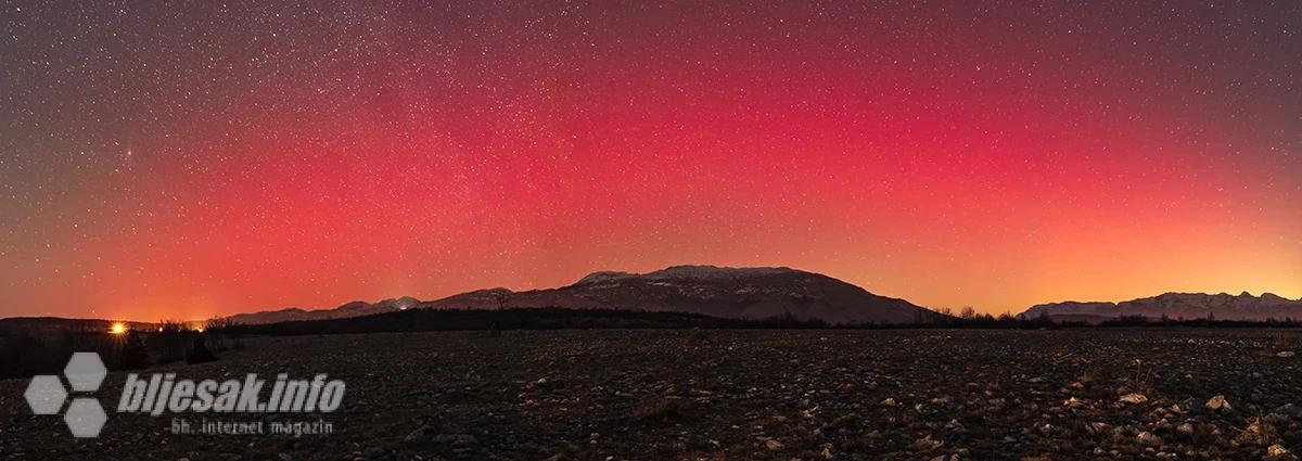 Snažna solarna oluja donijela auroru i iznad Mostara