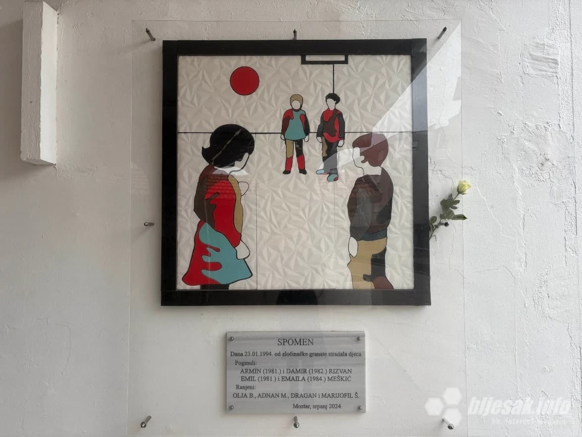 Spomen na stradalu djecu kod Mostarke