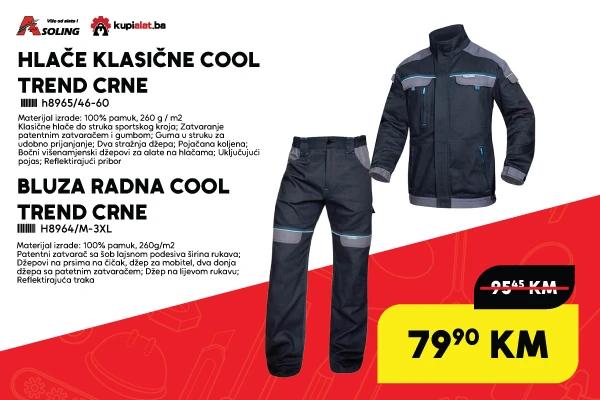 HLAČE KLASIČNE COOL TREND CRNE