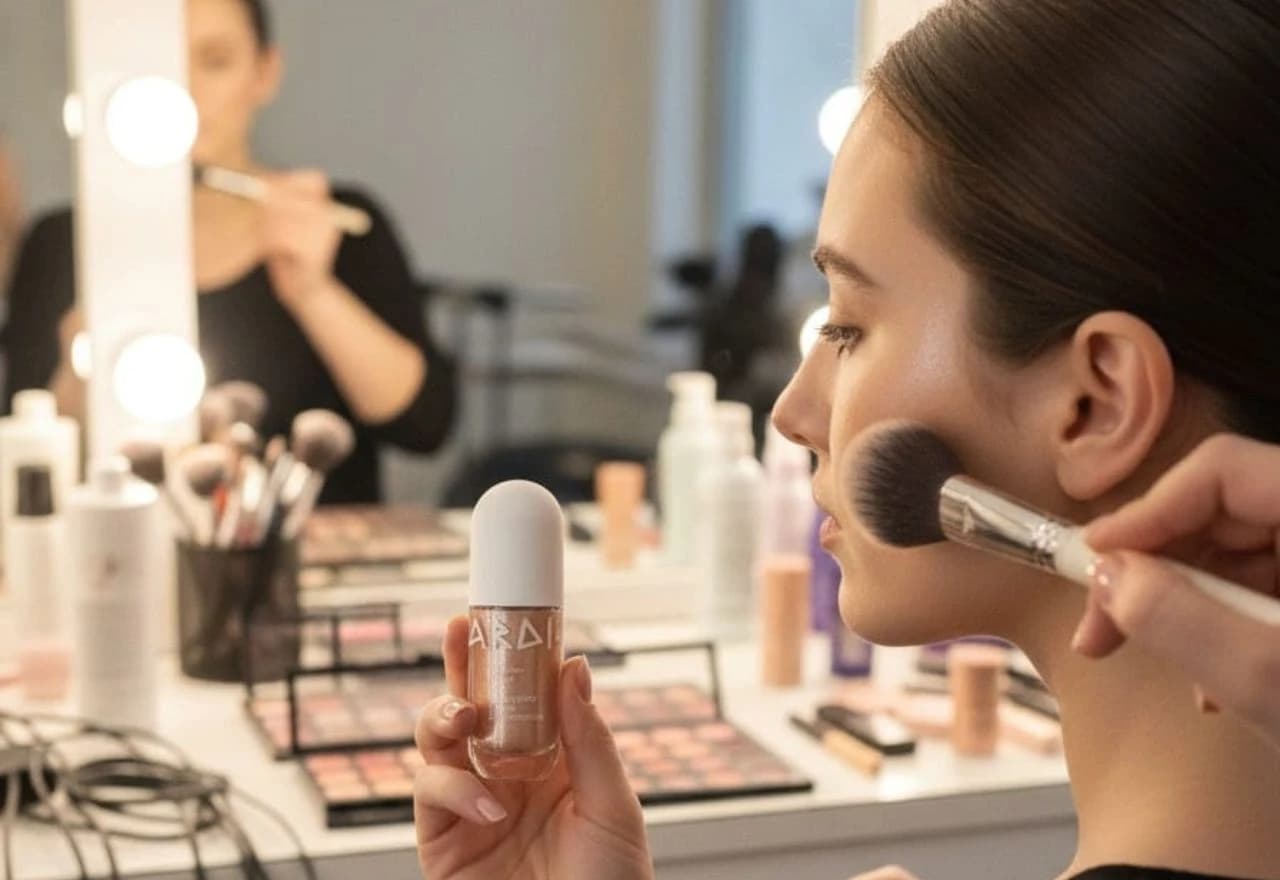 Nanošenje prirodnog tekućeg highlightera