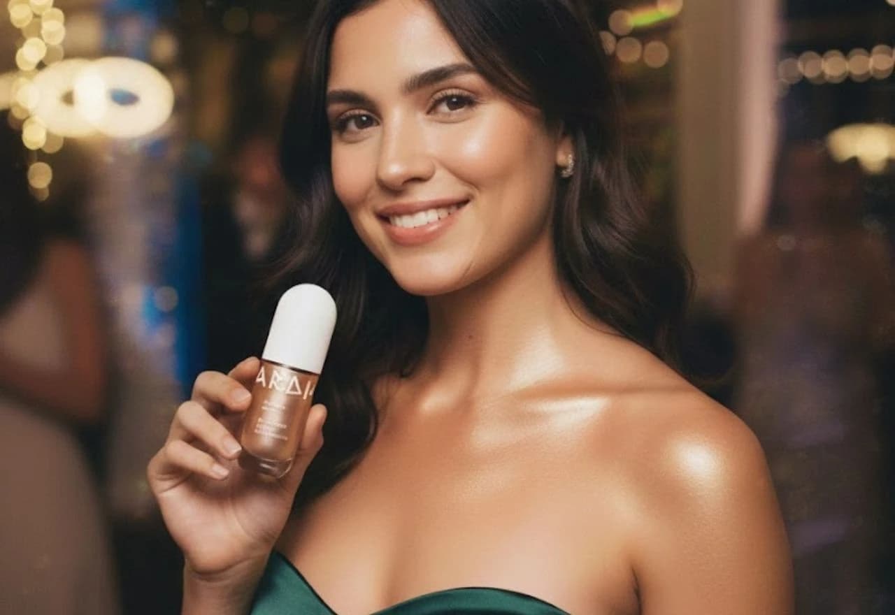 Žena s Ardia tekućim highlighterom