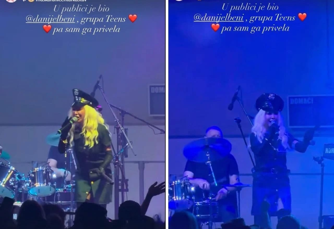 Maja Šuput na nastupu