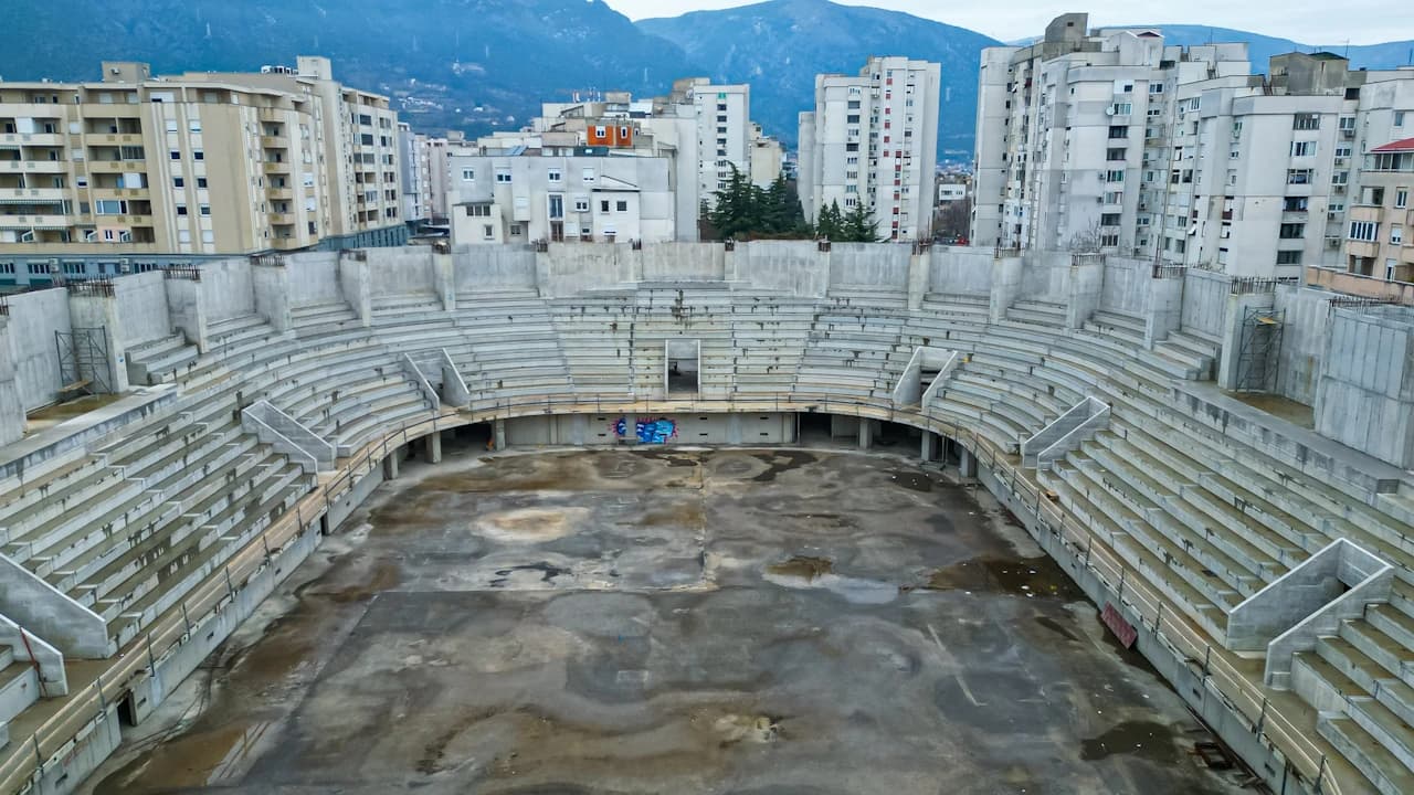 Sportska dvorana u Mostaru u izgradnji 2026. godine
