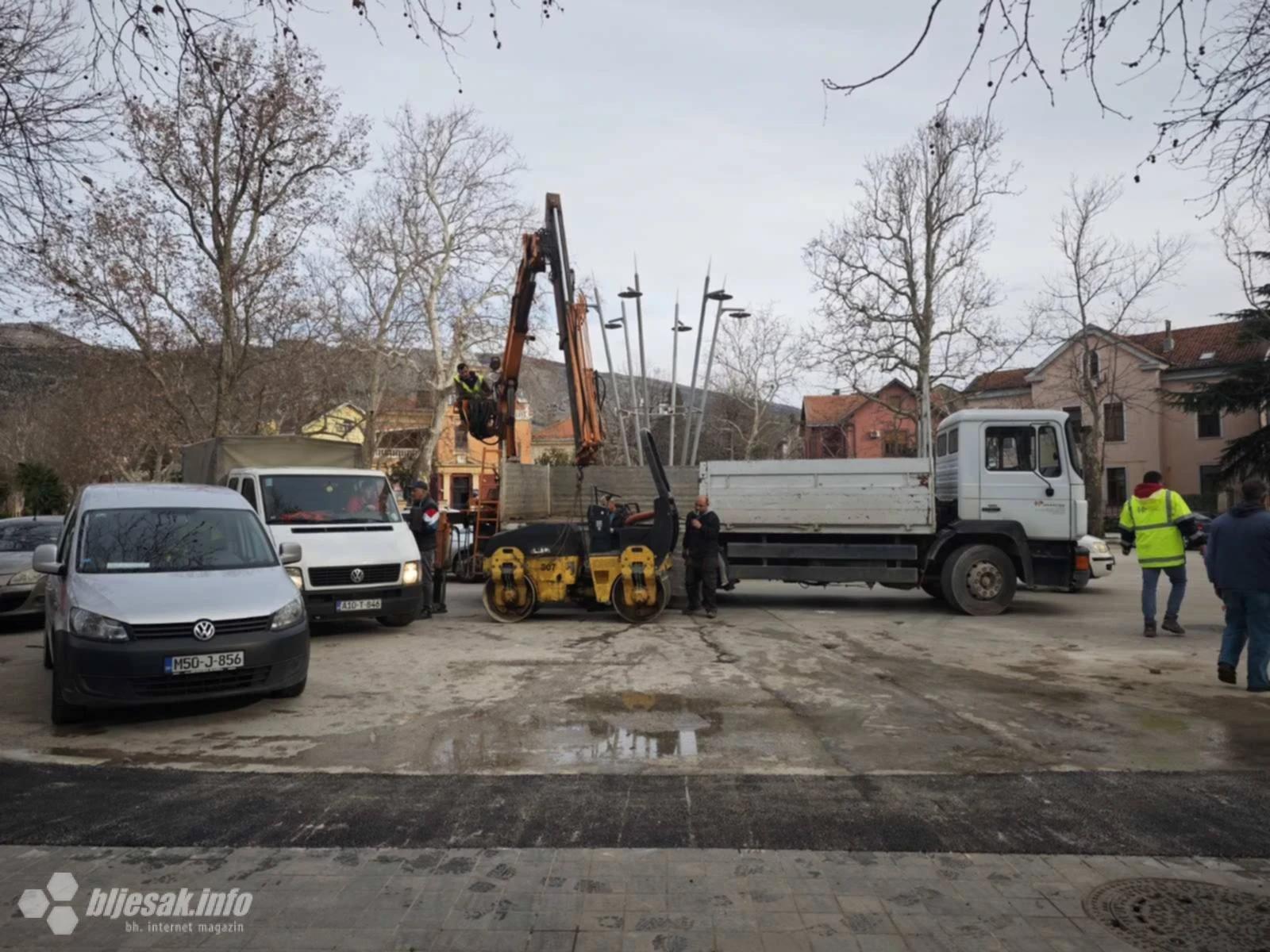 Radovi u centru Mostara: uređeni prilazi pješačkoj zoni