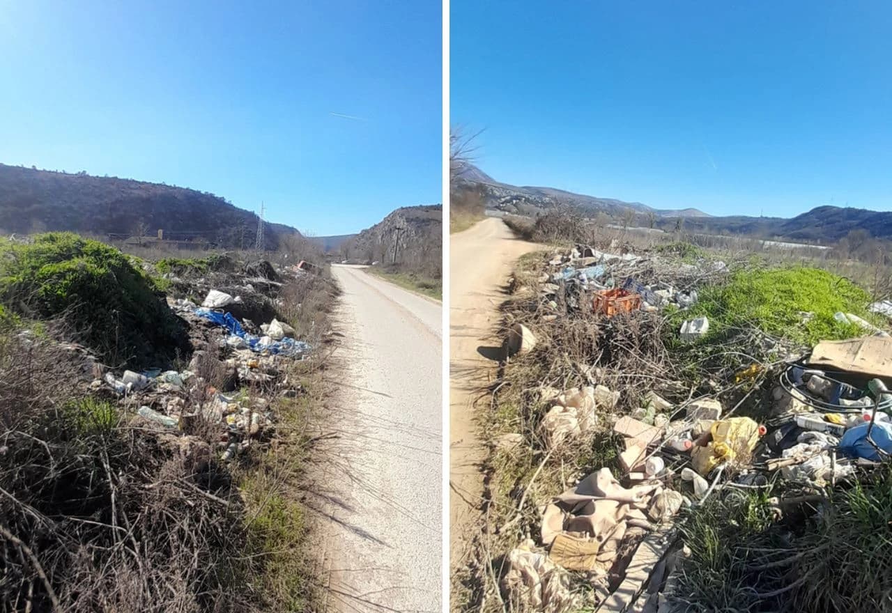 Divlja deponija u Stocu