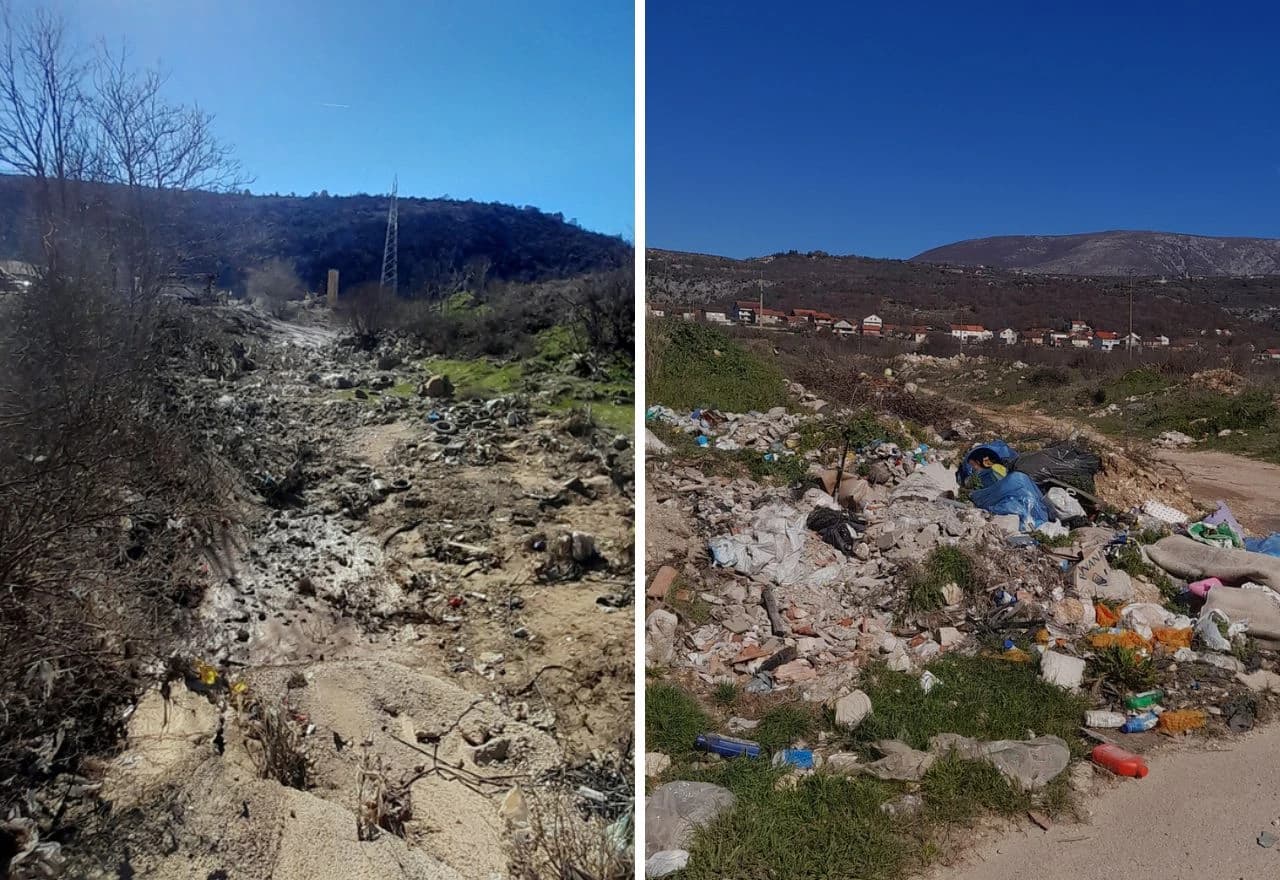 Divlja deponija u Stocu