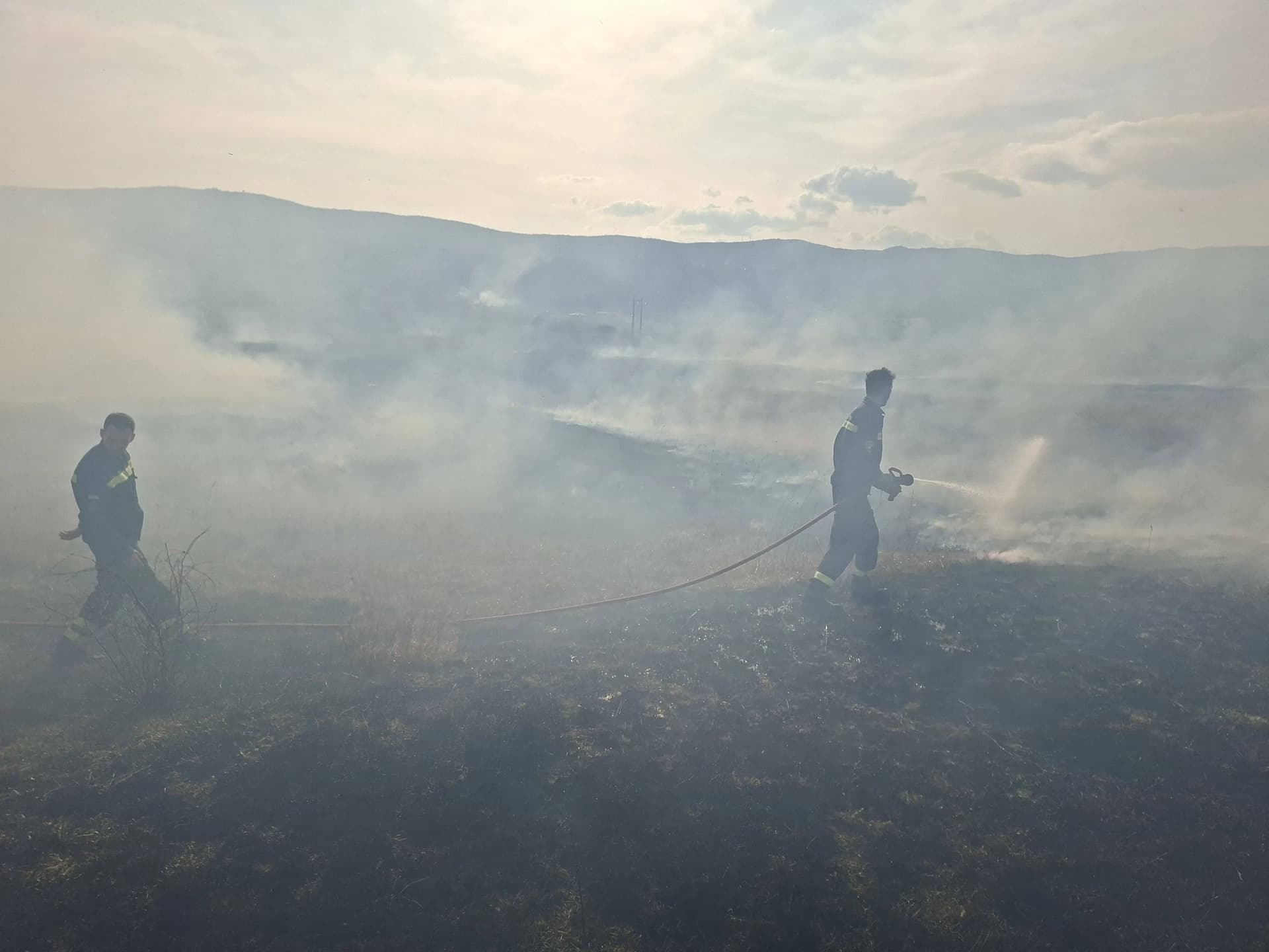 Požar u mjestu Brižine na Kočerinu