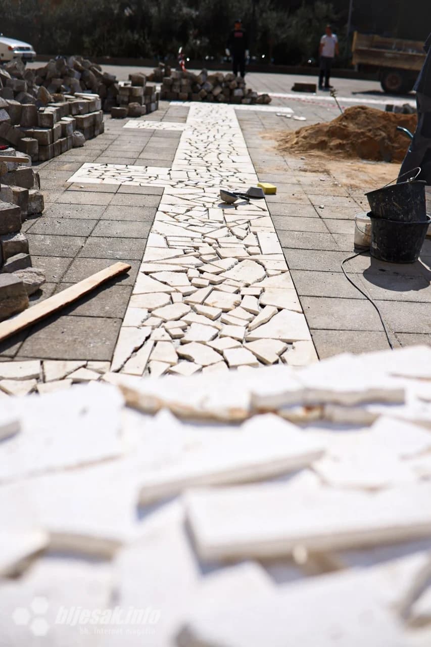 Obnova tlocrta stare bazilike kod Franjevačke crkve