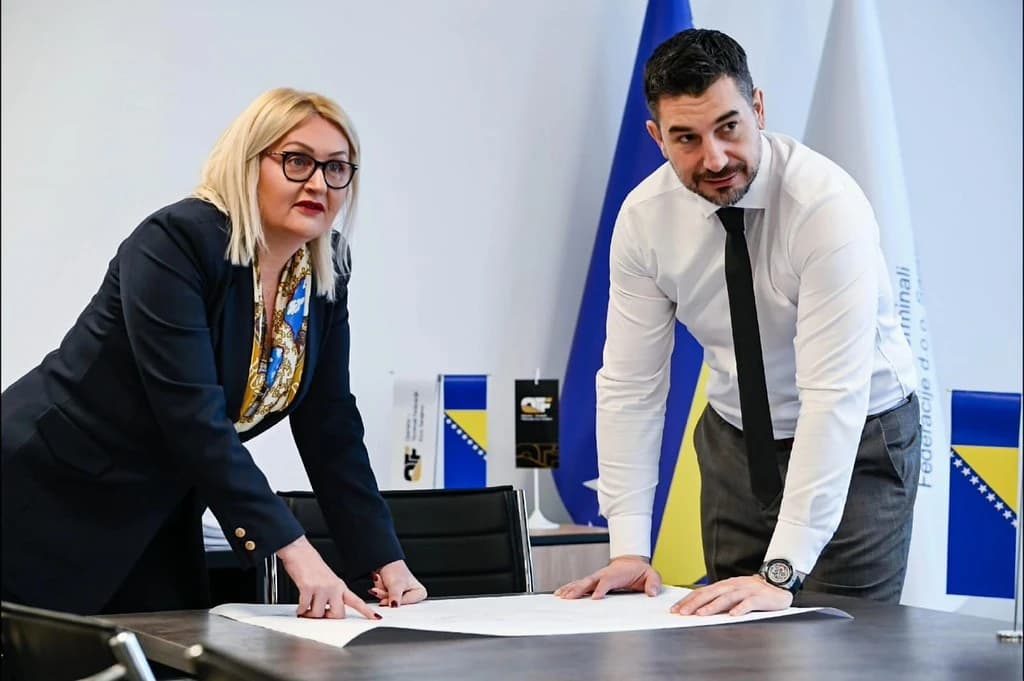 Predsjednik Uprave Terminala Damir Kreso i članica Uprave Adrijana Zarinković