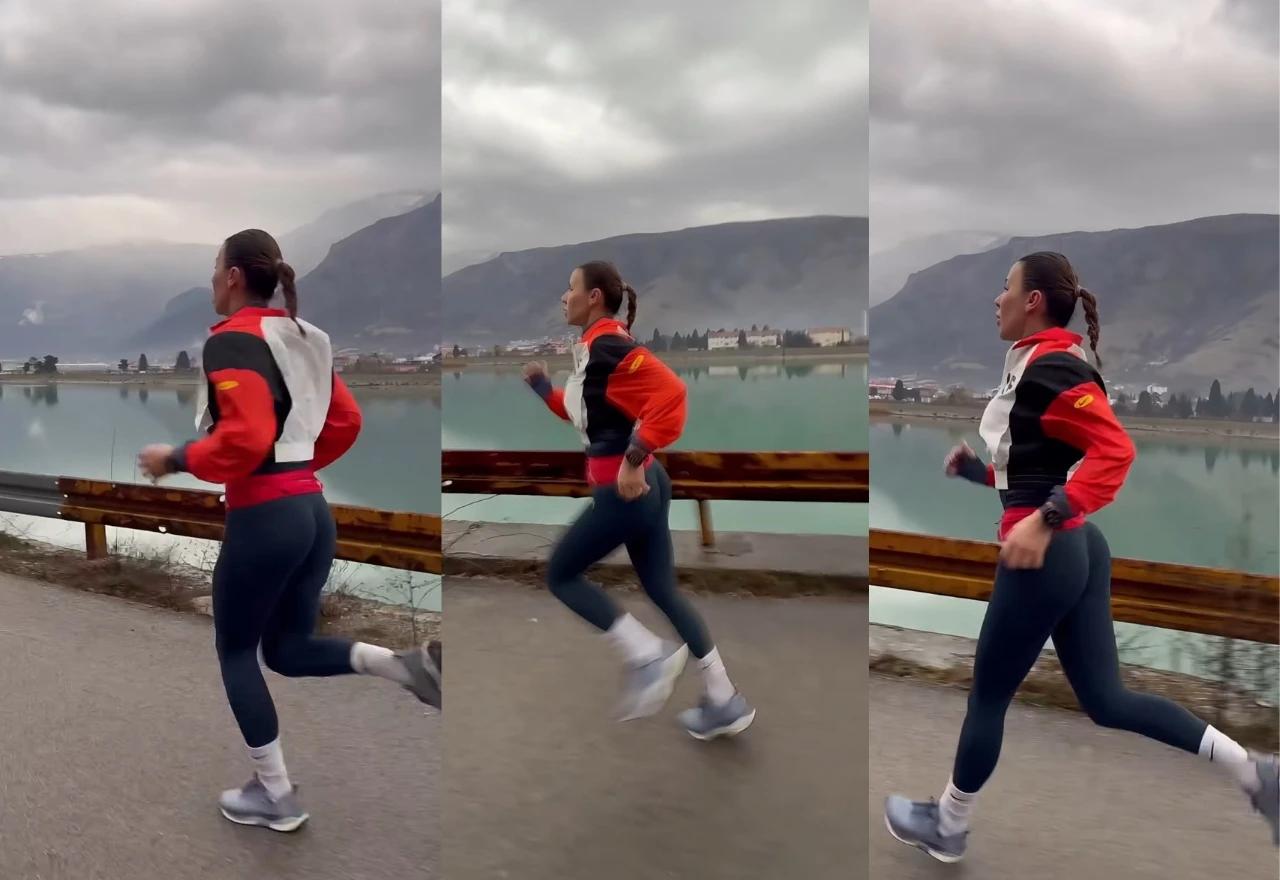 Ines Jarak na treninzima prije polumaratona