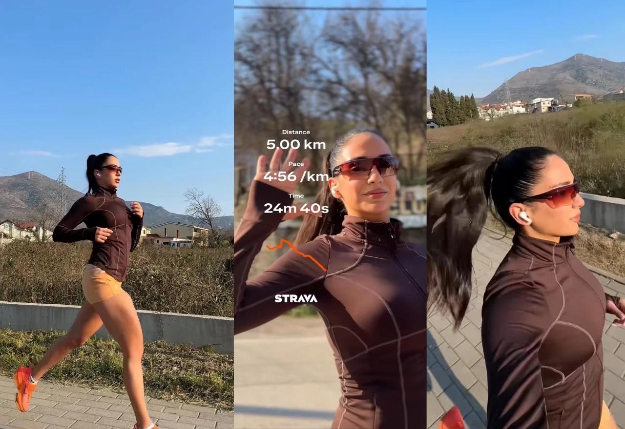 Sunčica Selak na treninzima prije polumaratona