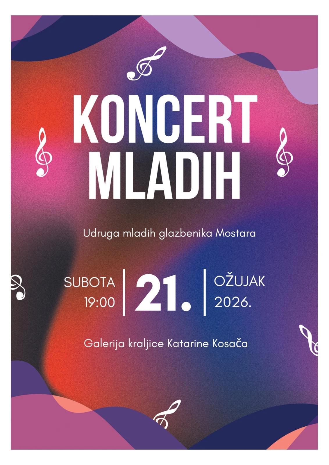 Najava koncerta u Kosači