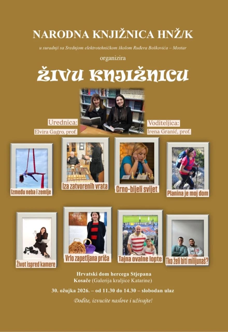 U Mostaru se održava "Živa knjižnica"