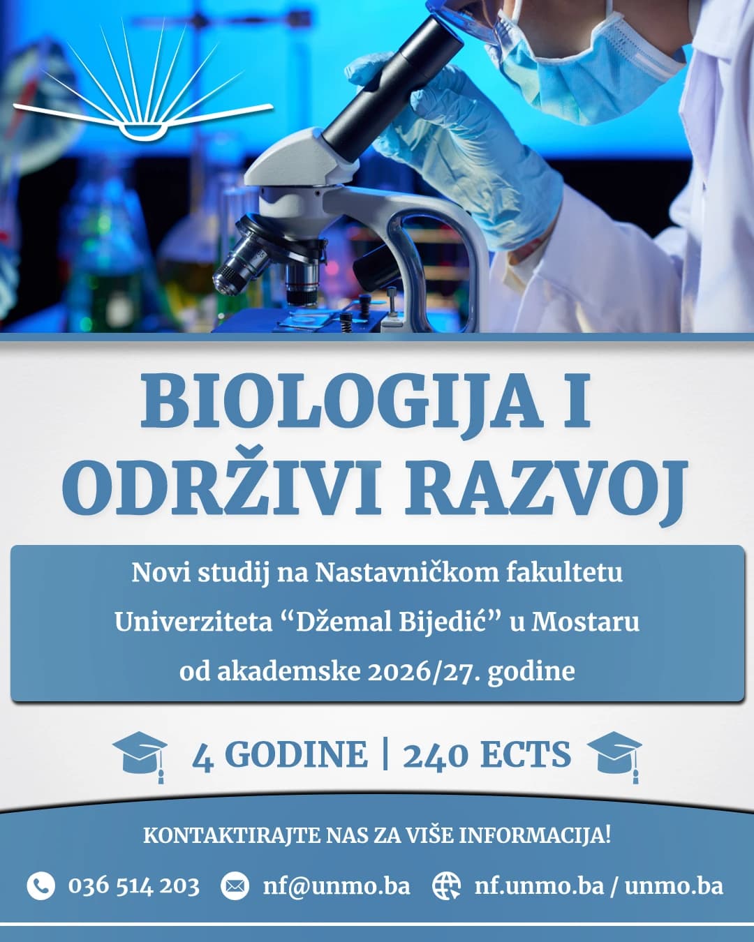 Biologija i održivi razvoj novi je studijski program na Nastavničkom fakultetu u Mostaru