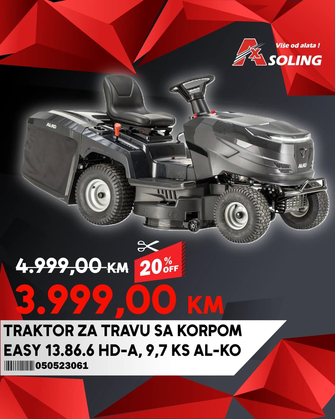 TRAKTOR ZA TRAVU SA KORPOM