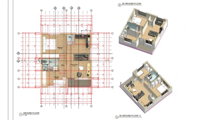 Planirani izgled kuće za obitelj Barušić iz Čitluka