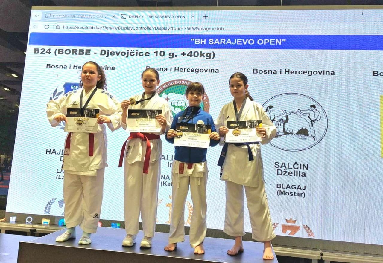 Mladi karatisti na turniru u Sarajevu