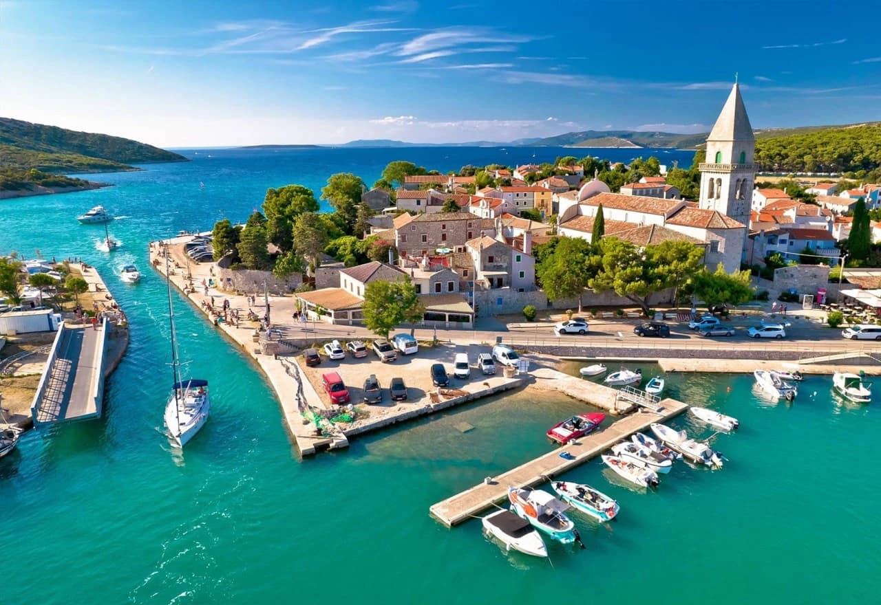 Osorski otok, kanal i most