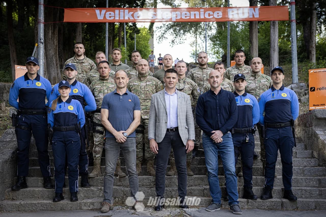 MUP HNŽ na "Velike stepenice run"