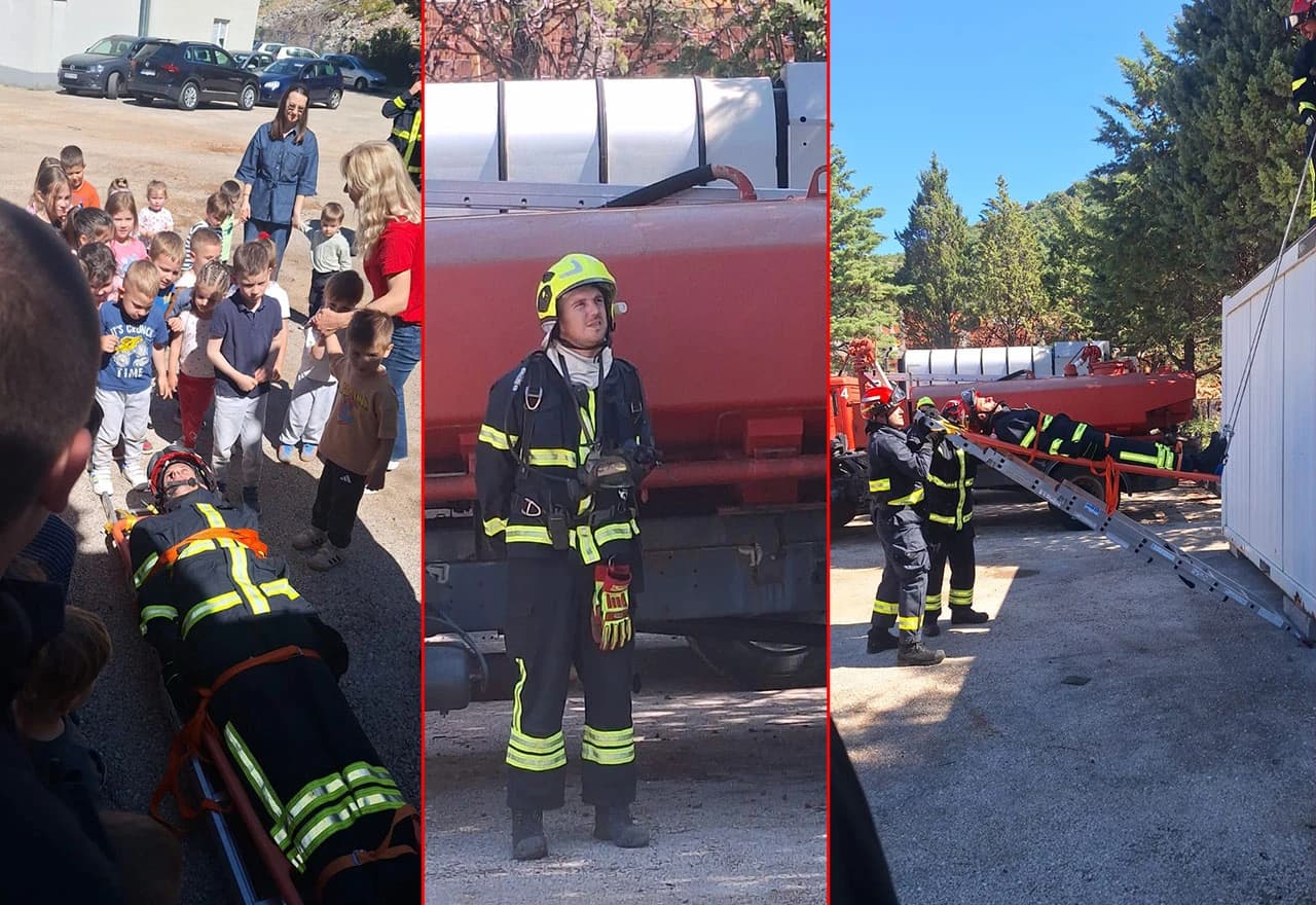 PVP Neum otvorio vrata: Najmlađi se upoznali s poslom vatrogasaca