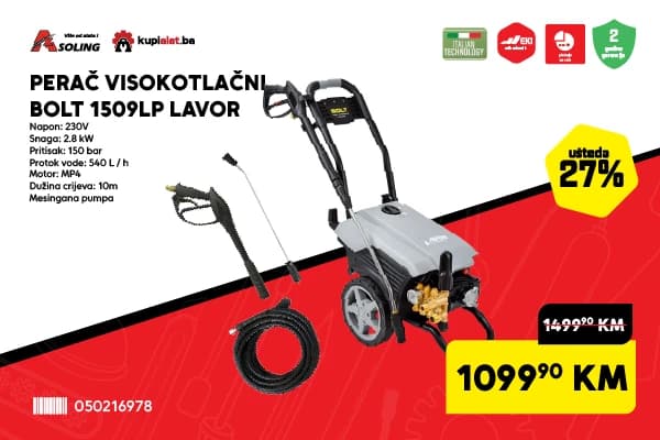 PERAČ VISOKOTLAČNI BOLT 1509LP LAVOR