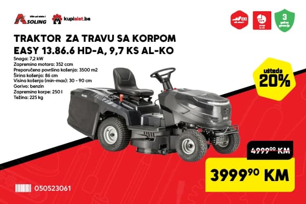 TRAKTOR ZA TRAVU SA KORPOM EASY