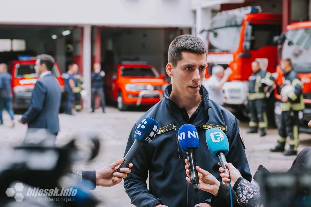 Vatrogasac Profesionalne vatrogasne postrojbe Mostar Josip Rozić
