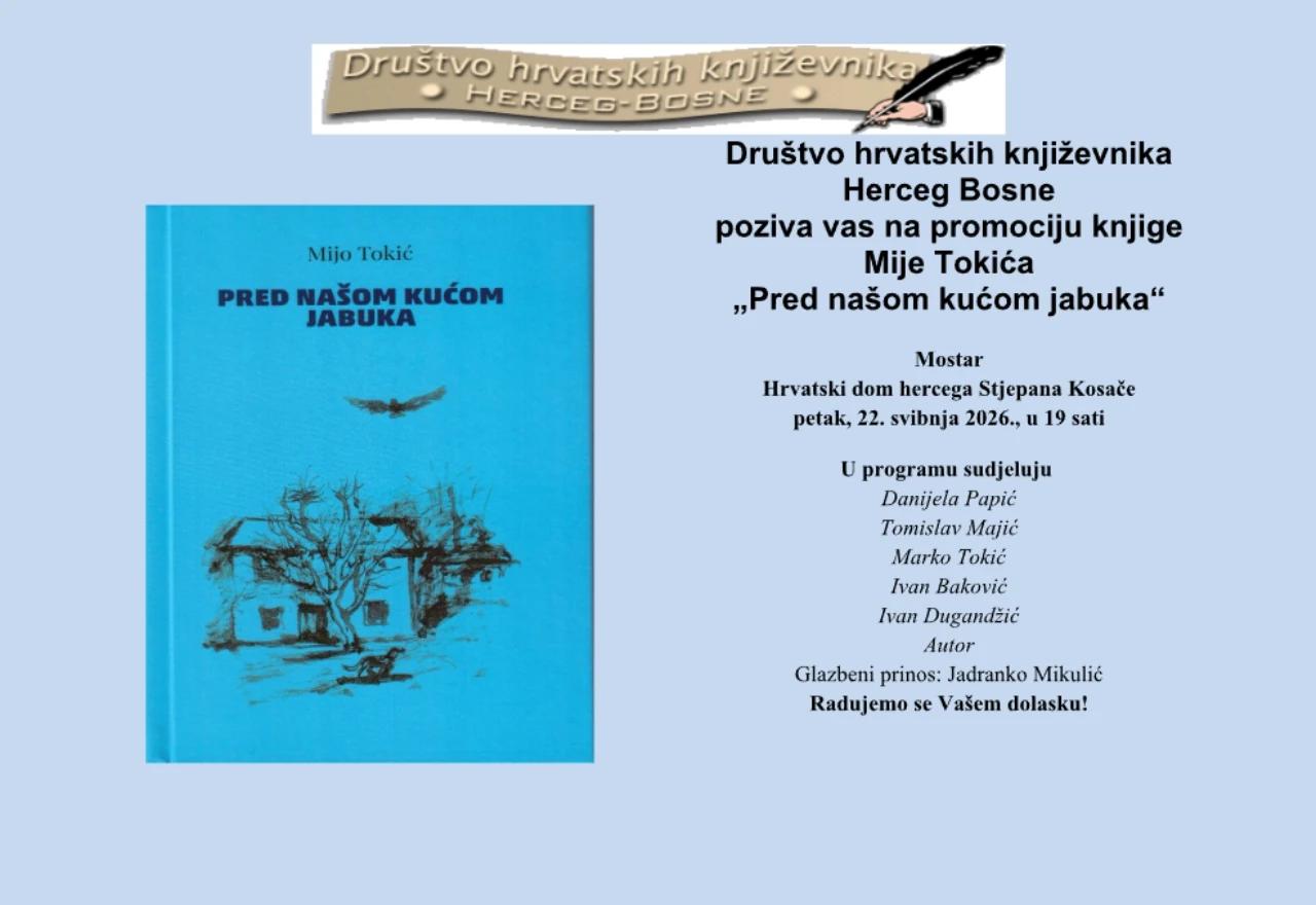 U Mostaru promocija knjige Mije Tokića