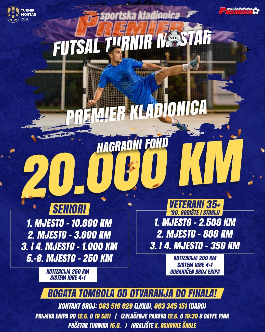 Futsal turnir Mostar Premier kladionica