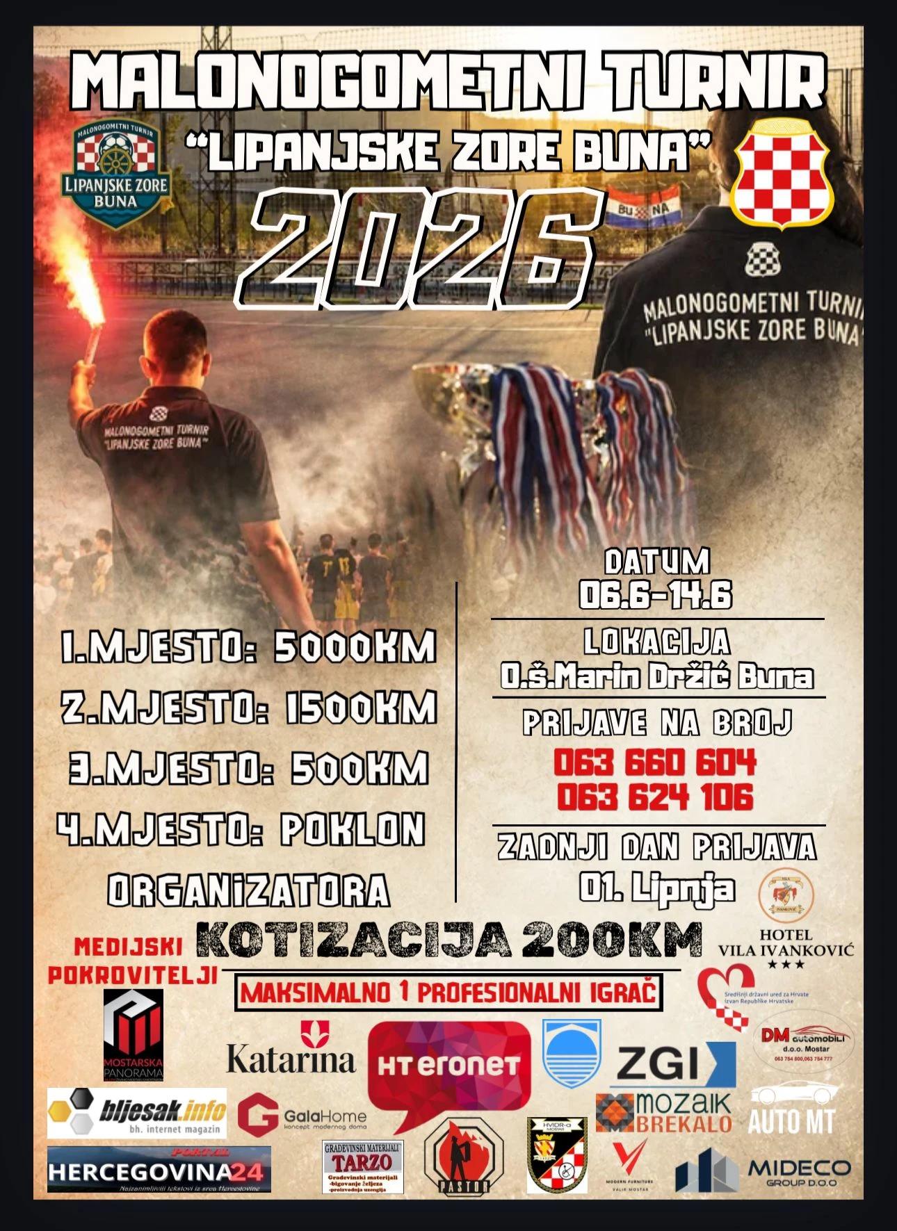 Malonogometni turnir “Lipanjske zore Buna 2026"