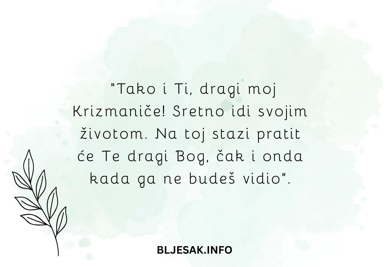Nezaboravna čestitka za krizmu