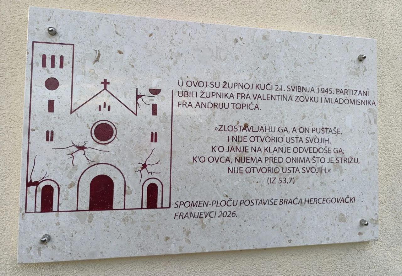 Postavljena spomen-ploča