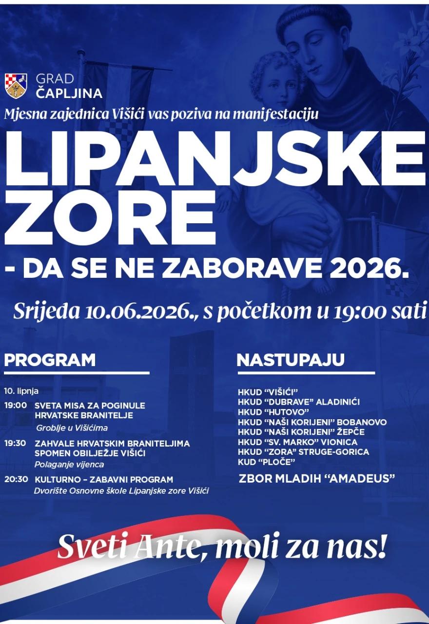 Višići 10. lipnja obilježavaju manifestaciju i blagdan sv. Ante