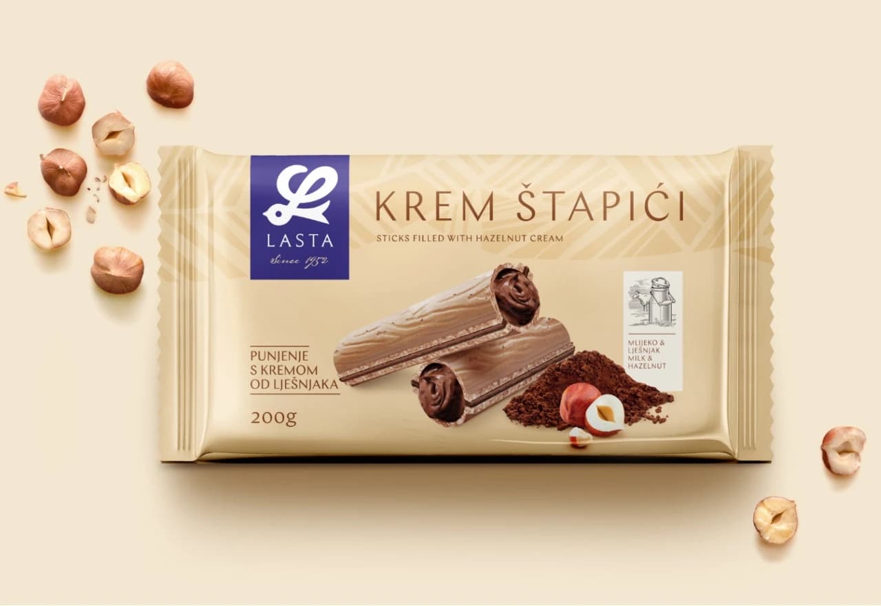 "Lasta" na police vraća keks djetinstva: Punjeni krem štapići 