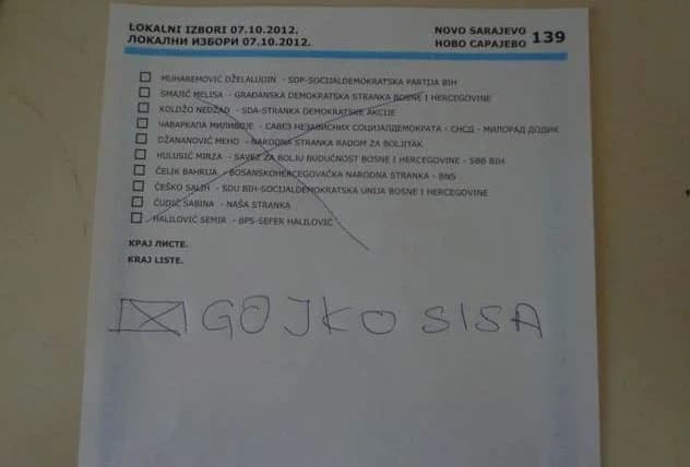 Kad se već odlučuju na bacanje glasova neki to urade sa stilom