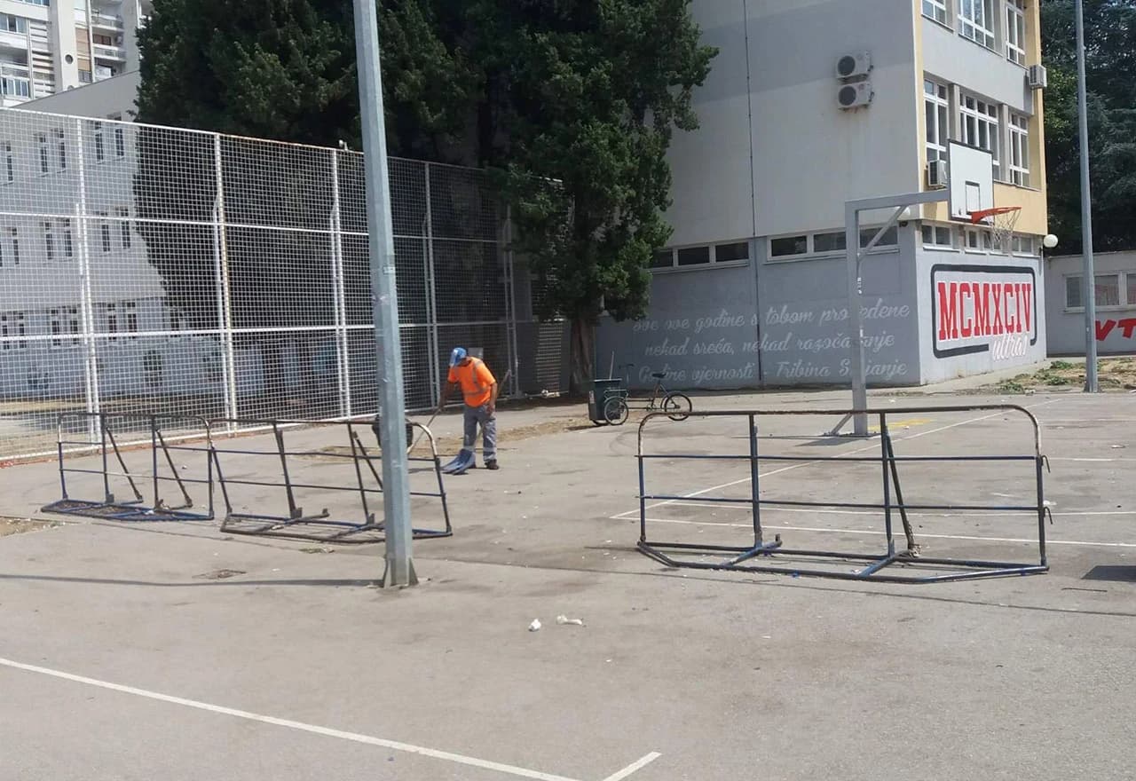 Očišćeno igralište iza Desete osnovne škole