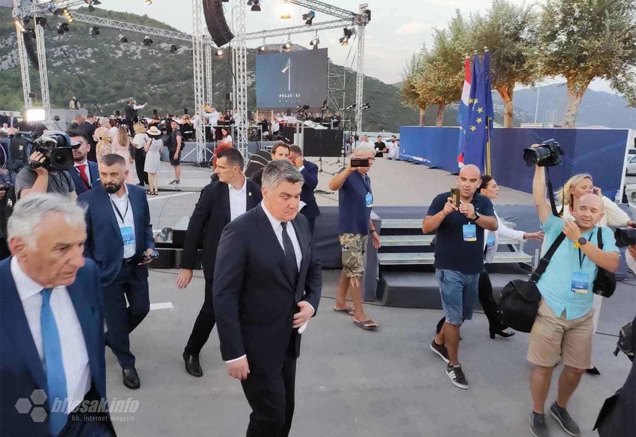 Hrvatski politički vrh i brojni poznati na otvaranju Pelješkog mosta