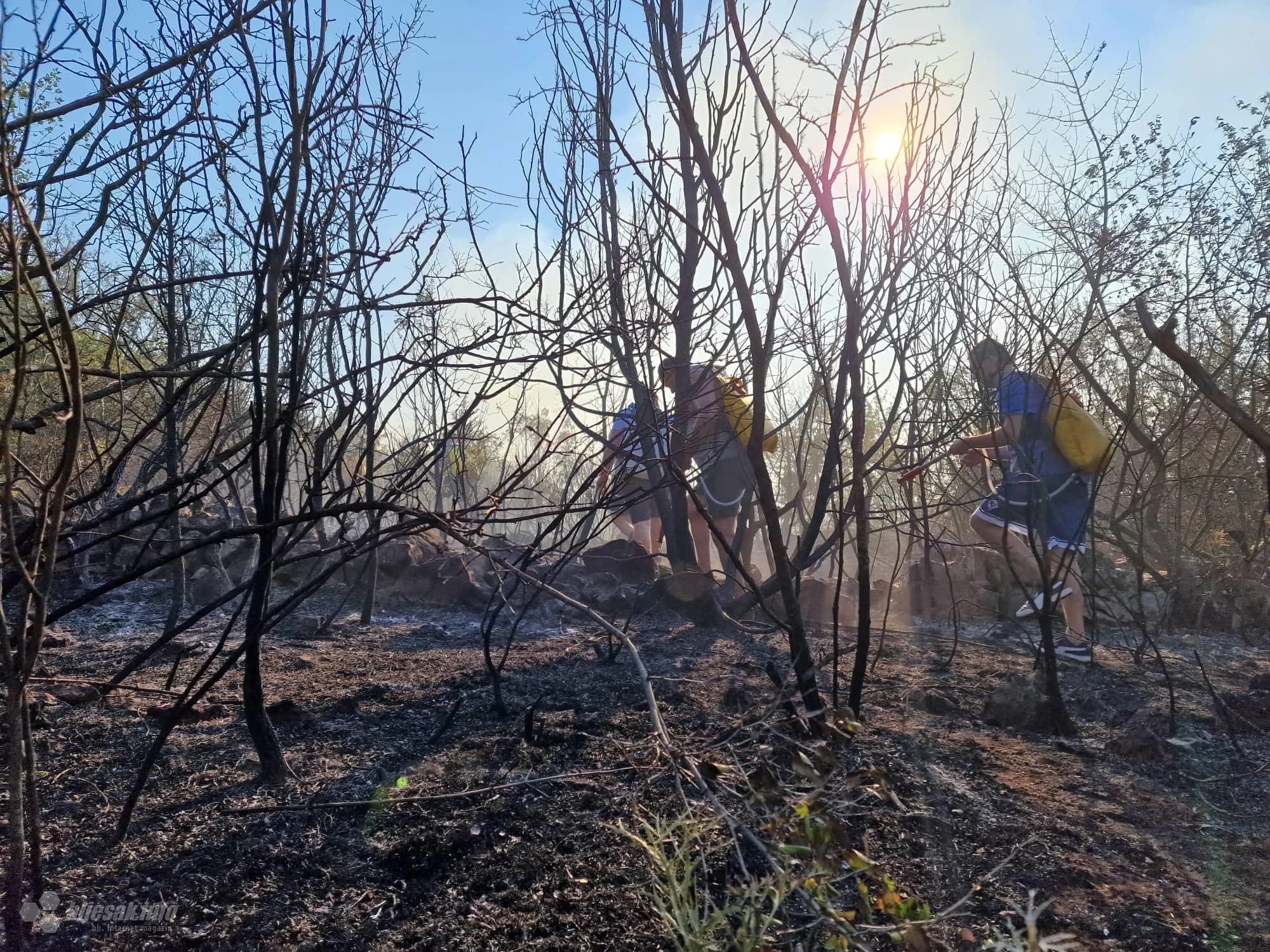 Vatrogascima u gašenju pomažu i mještani