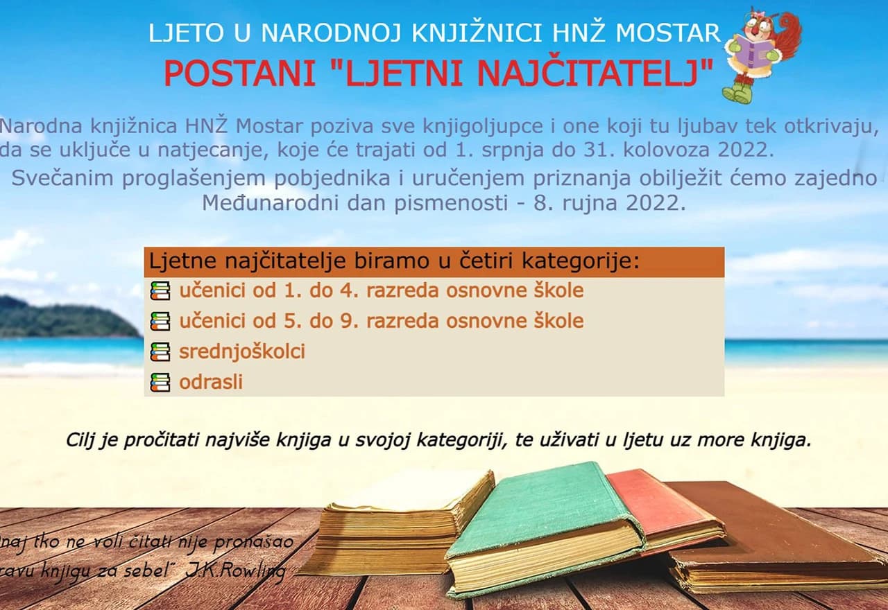 Mostar čita - Budi in, budi u knjižnici