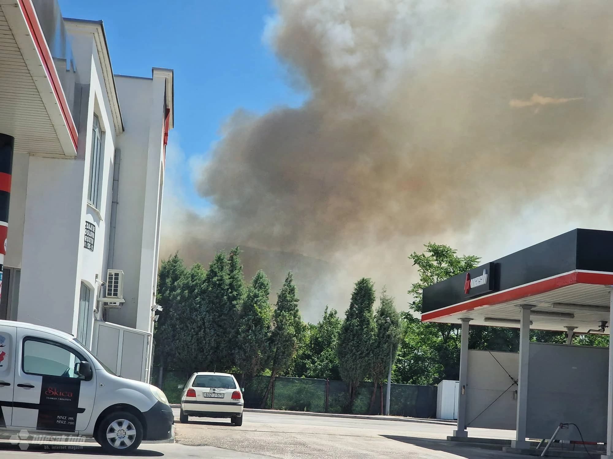 Veliki požar izbio južno od Mostara