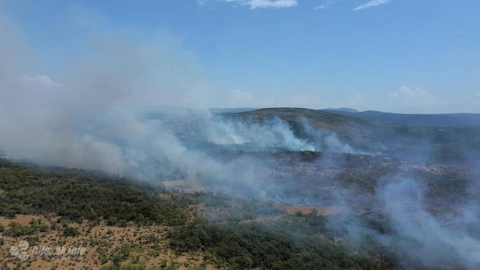 Požar na području Gubavice